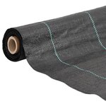 vidaXL Membrane anti-mauvaises herbes noir 1x10 m PP