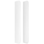 vidaXL Tête de lit avec oreilles Blanc 147x16x118/128 cm Similicuir