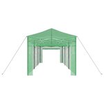 vidaXL Serre avec toit Vert 290 x 870 x 315 cm Acier