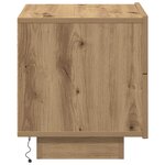 vidaXL Cabinet de chevet avec tiroir Chêne artisanal 70 x 36 x 40 5 cm