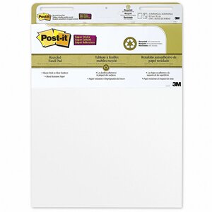 Bloc pour chevalet de conférence Super Sticky, 559RP, 63 x 73,2 cm, 30 feuilles, blanc (paquet 2 blocs)