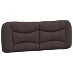 vidaXL Cadre de lit avec LED sans matelas Hvar marron foncé 180x200cm tissu