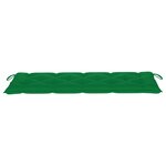 vidaXL Banc de jardin 3 places avec coussin 150 cm Bois d'eucalyptus