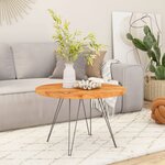 vidaXL Dessus de table Ø90x2 5 cm rond bois massif d'acacia