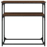 vidaXL Table console chêne marron 75x35 5x75 cm bois d'ingénierie
