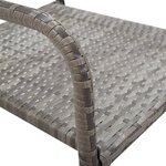 vidaXL Ensemble à manger de jardin 9 Pièces Résine tressée Anthracite