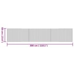 vidaXL Tapis rectangulaire naturel 60x300 cm bambou