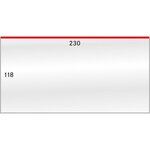 Gaines de protection 118 x 230 mm pour enveloppes format DIN C6 long.