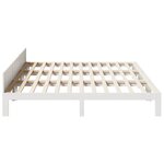 VidaXL Cadre de lit familial sans matelas blanc 240x200 cm