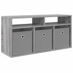 vidaXL Basboard avec tiroir Gris Sonoma 87 x 27 5 x 43 cm
