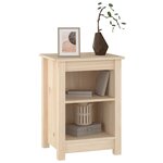 vidaXL Table de chevet 40x35x55 cm Bois de pin solide