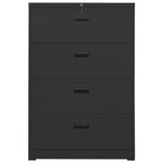 vidaXL Classeur Anthracite 90x46x134 cm Acier