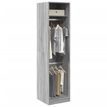 vidaXL Garde-robe gris sonoma 50x50x200 cm bois d'ingénierie