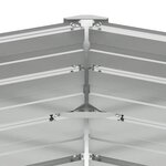 vidaXL Lit surélevé de jardin Anthracite 129x129x77 cm Acier galvanisé