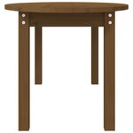 vidaXL Table basse Marron miel 110x55x45 cm Bois massif de pin