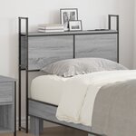 vidaXL Tête de lit de rangement Sonoma gris 90 cm Bois d'ingénierie