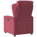 vidaXL Fauteuil de massage inclinable Rouge bordeaux Tissu