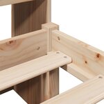vidaXL Lit bibliothèque sans matelas 180x200 cm bois massif de pin