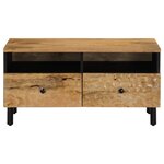 vidaXL Table basse 80x54x40 cm bois de manguier massif
