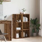 vidaXL Bibliothèque/Buffet vieux bois 66x30x98 cm bois d'ingénierie