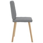 vidaXL Chaises à manger lot de 6 gris clair tissu