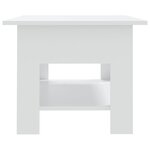 vidaXL Table basse blanc 102x55x42 cm bois d'ingénierie