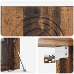vidaXL Meuble TV mural Bois ancien 78 5 x 31 x 30 cm Bois d'ingénierie