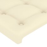 vidaXL Tête de lit à LED Crème 100x5x78/88 cm Similicuir