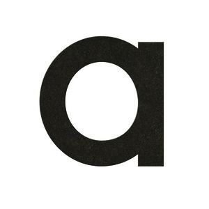 A Béton Noir - numéro adhésif pour boîtes aux lettres- Vinyle épais texturé hauteur 50 mm.