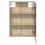 vidaXL Armoire Miroir de Salle de Bain Chêne Sonoma