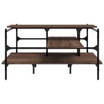 vidaXL Table basse chêne marron 100x100x48 5 cm bois d'ingénierie