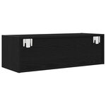 vidaXL Meuble TV 2 Pièces chêne noir 80x31x25 5 cm bois d'ingénierie