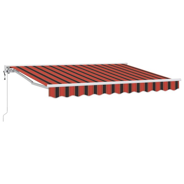 vidaXL Auvent rétractable électrique Orange  Noir et Jaune 3 5 x 2 5 m