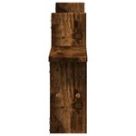 vidaXL Étagères murales 2 Pièces chêne fumé 38x12x38 cm bois d'ingénierie