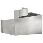 vidaXL Cache-pot de jardin Argent 60 x 60 x 50 cm Acier inoxydable