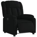 vidaXL Fauteuil inclinable électrique Noir Tissu