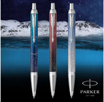 PARKER IM Premium Submerge  Stylo bille  Dégradé de bleu  recharge bleue pointe moyenne  Coffret cadeau