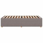 vidaXL Cadre de lit sans matelas taupe 90x200 cm tissu
