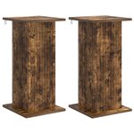 vidaXL Support de Plante 2 pc Chêne fumé 30 5 x 30 x 60 5 cm