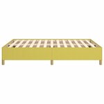 vidaXL Cadre de lit Vert 140x190 cm Tissu