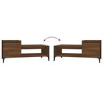 vidaXL Table basse Chêne marron 100x50x45 cm Bois d'ingénierie