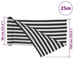 vidaXL Filet brise-vue anthracite et blanc 1 8x25 m PEHD 150 g/m²