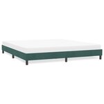 vidaXL Cadre de lit sans matelas vert foncé 180x210 cm velours