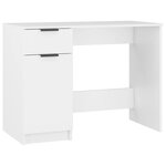 vidaXL Bureau Blanc 100x50x75 cm Bois d'ingénierie