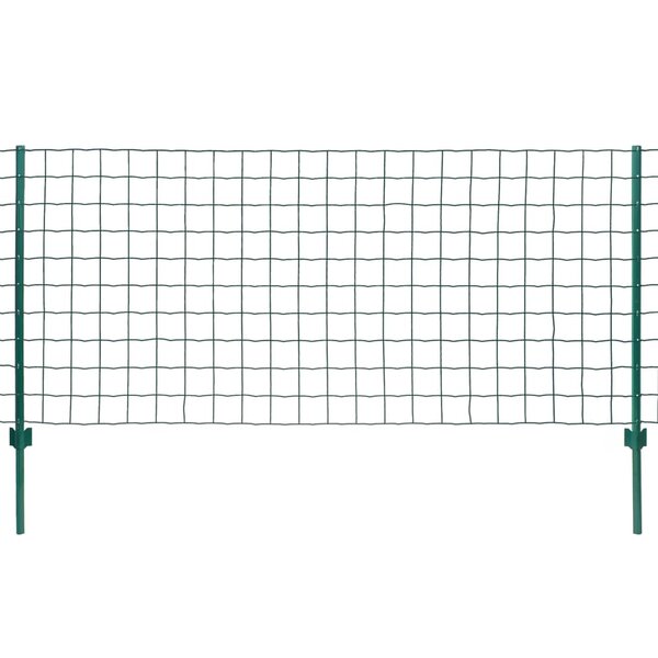 vidaXL Clôture Euro Acier 20x1 2 m Vert