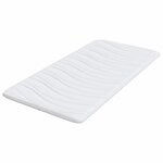 vidaXL Coussins de Matelas Blanc 120 x 200 cm Polyester sans colle
