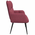 vidaXL Sofa 2 places Bordeaux 115 x 61 x 87 cm Tissu