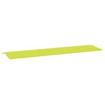 vidaXL Coussin de banc de jardin vert brillant 200x50x4cm tissu oxford