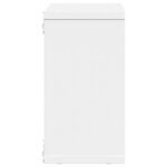 vidaXL Armoire murale 60x16x30 cm blanc bois d'ingénierie