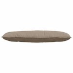 vidaXL Coussin de Dos Taupe 120 x 50 cm Tissu en microfibre
